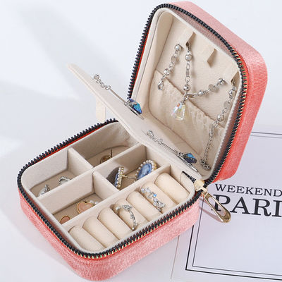 kaufen Samt Schmuck-Speicher für maßgeschneiderte Größe Ohrringe Halskette Ring Display Lösung online manufacture