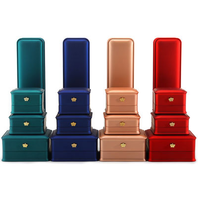 Mehrfarbiges LED-Armband Halskette Ringbox mit Plastik Samt Material von Hanhong