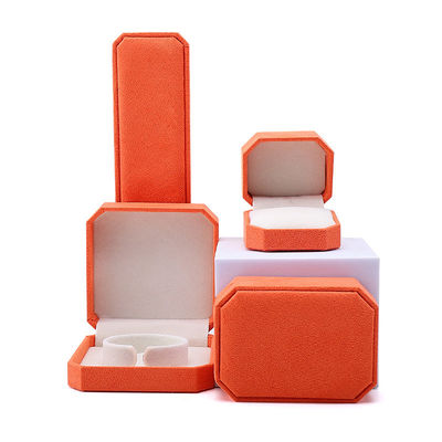 kaufen Persönlich angepasste Orange Flannelette Schmuckbox perfekt für die Lagerung Ihrer Schmuckkollektion online manufacture
