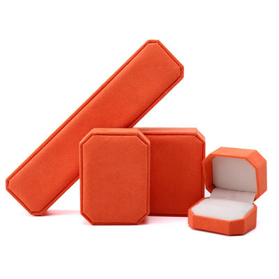 Persönlich angepasste Orange Flannelette Schmuckbox perfekt für die Lagerung Ihrer Schmuckkollektion