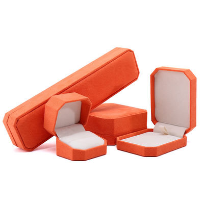Persönlich angepasste Orange Flannelette Schmuckbox perfekt für die Lagerung Ihrer Schmuckkollektion