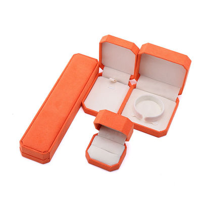 Persönlich angepasste Orange Flannelette Schmuckbox perfekt für die Lagerung Ihrer Schmuckkollektion