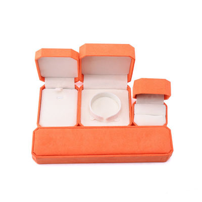 Persönlich angepasste Orange Flannelette Schmuckbox perfekt für die Lagerung Ihrer Schmuckkollektion