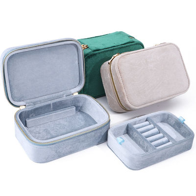 kaufen Elegante Samtschmuckbox für eigene Ohrringe Halsketten und Ringe online manufacture