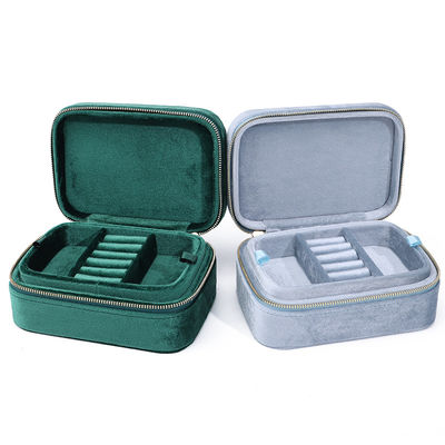 Elegante Samtschmuckbox für eigene Ohrringe Halsketten und Ringe