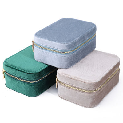Elegante Samtschmuckbox für eigene Ohrringe Halsketten und Ringe