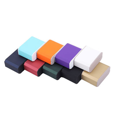 Kontaktieren Sie uns für kundenspezifische LED-Beleuchtung Kunststoff Schmuckbox Blau LED Ring Box Samt Futter
