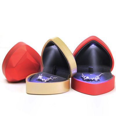 kaufen Customized Size LED Kunststoff Schmuckverpackung für Ring Halskette Ohrringe und Armband online manufacture