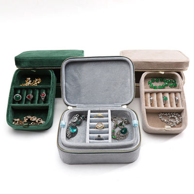 kaufen Custom Logo Hochzeit Samt Reise Ring Box für Han Hong Paar Halskette Schmuck Lager online manufacture