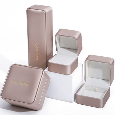 kaufen Champagner Gold PU Leder Schmuckverpackung Luxus angepasste Größe online manufacture