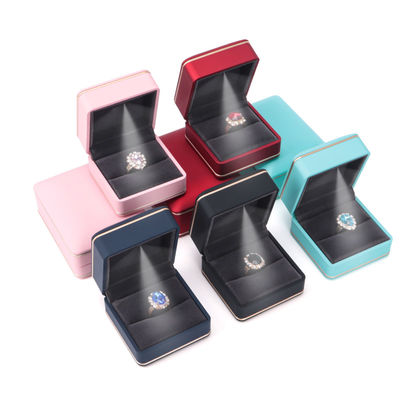 Schmuckverpackung mit Licht Hanhong Custom Logo Seidenbildschirmdruck LED-Speicherbox