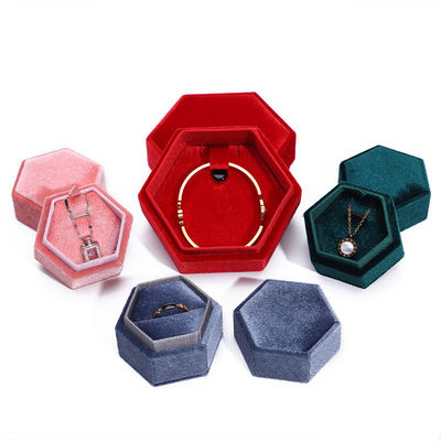 Velvet-Reise-Ring-Box für die individuelle Verpackung von Schmuck und Hochzeitsringe