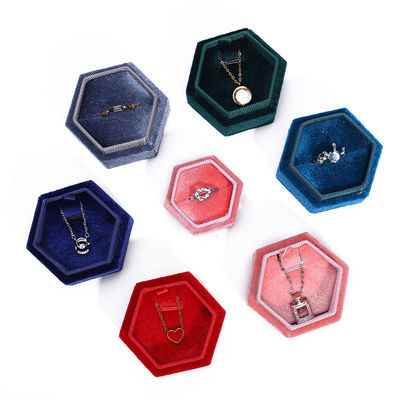 Velvet-Reise-Ring-Box für die individuelle Verpackung von Schmuck und Hochzeitsringe