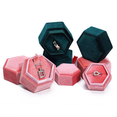 Velvet-Reise-Ring-Box für die individuelle Verpackung von Schmuck und Hochzeitsringe