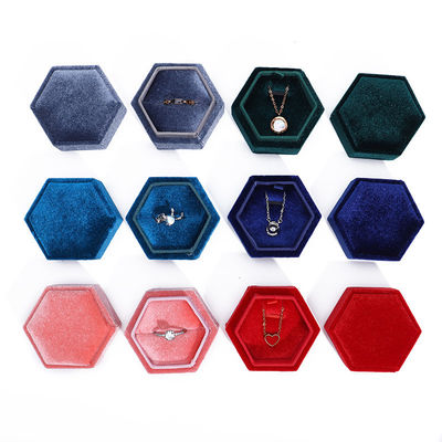 Velvet-Reise-Ring-Box für die individuelle Verpackung von Schmuck und Hochzeitsringe