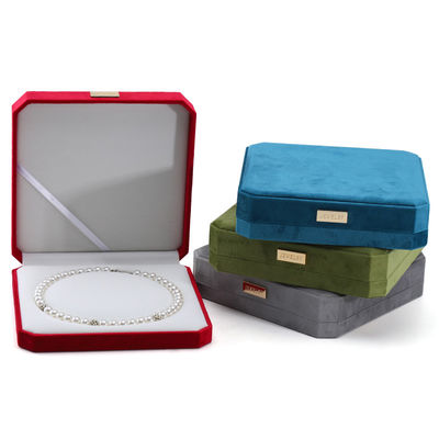 Verpackung auf Wunsch Samt Perlen Set Metall Display Stand für Kleinstück Schmuck Safe Box