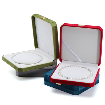 Verpackung auf Wunsch Samt Perlen Set Metall Display Stand für Kleinstück Schmuck Safe Box