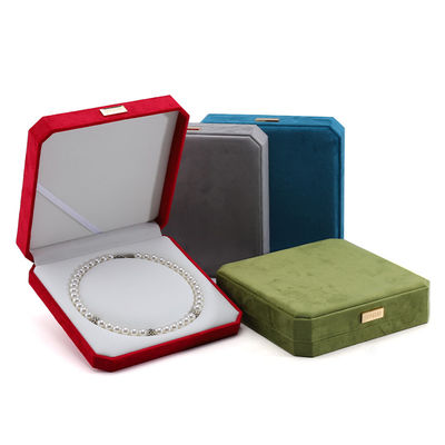 Verpackung auf Wunsch Samt Perlen Set Metall Display Stand für Kleinstück Schmuck Safe Box