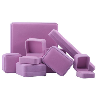 Hochwertige Schmuckschatulle, hochwertig handgefertigte, rosa Samt-Schmuckschatulle für Schmucksets