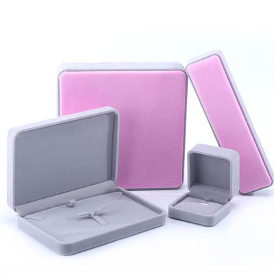 Verpackungskiste für Schmuck aus Samt für Halskette, Ohrringe, Armband und Ring