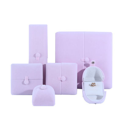 kaufen Velvet Hanhong Custom Logo Schmuck Verpackungskiste für Armband Ohrringe Luxus in Rosa online manufacture