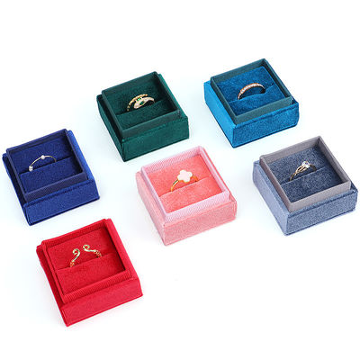 Kunden-Logo Hanhong Samt Schmuck Display Geschenkbox für maßgeschneiderte Verlobungen