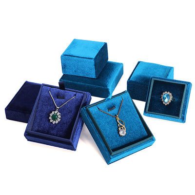Kunden-Logo Hanhong Samt Schmuck Display Geschenkbox für maßgeschneiderte Verlobungen