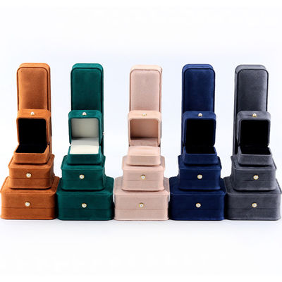 kaufen Luxus Schmuckverpackungskiste für Samt Armband Ohrringe Halskette Perlenverschluss online manufacture