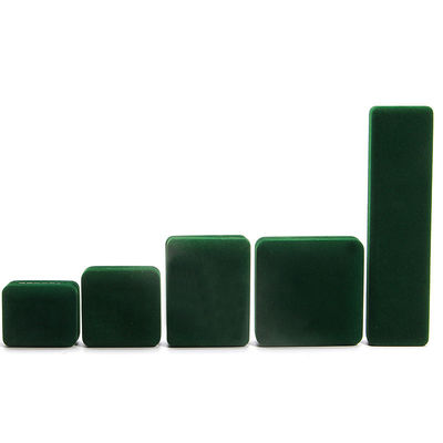 Luxus-Velvet-Schmuck-Set-Box für hochwertige grüne Verpackung Armband Halskette Ring
