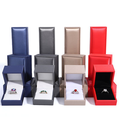 Kundenlogo Hanhong Schmuckverpackungskiste Luxus-Lederring Halskette Schmuckkiste