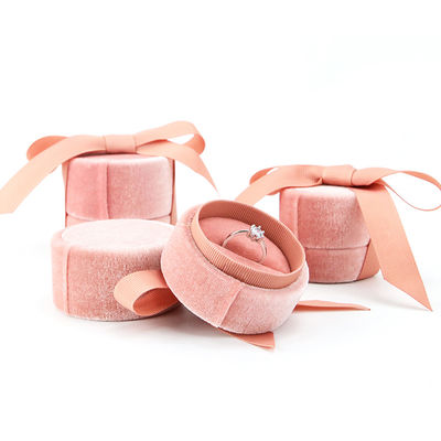 Hanhong Tiandi Flannel Stoff Ring Box für Schmuck Verpackung 5*4,5*5cm Kunststoff Samt