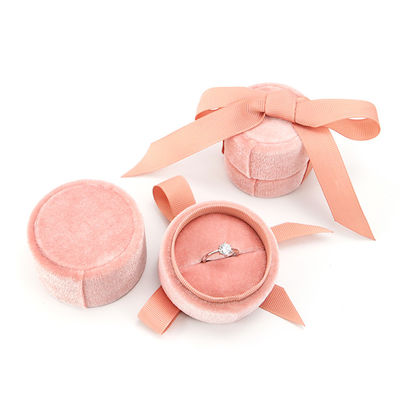 Hanhong Tiandi Flannel Stoff Ring Box für Schmuck Verpackung 5*4,5*5cm Kunststoff Samt