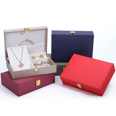 kaufen Logo des Kunden Hanhong PU Leder Schmuckschachtel für Ringe Ohrringe Anhänger und Halsketten online manufacture