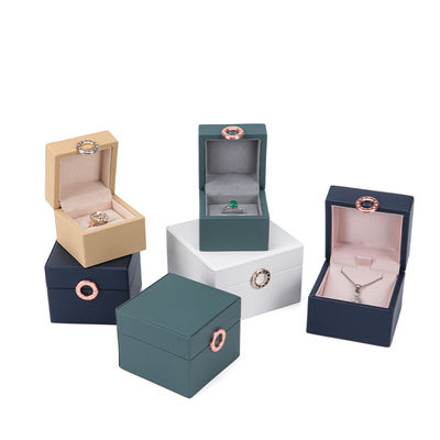 kaufen Schmuckverpackung Hanhong Vierblätterklee Luxus PU-Lederringkasten mit benutzerdefiniertem Logo online manufacture
