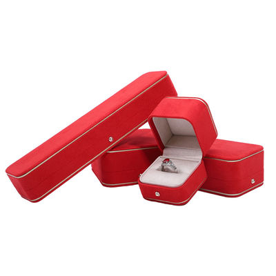 Hot Stamping Logo Hanhong Grau Custom Schmuckbox für Halskette Armband Ohrringe