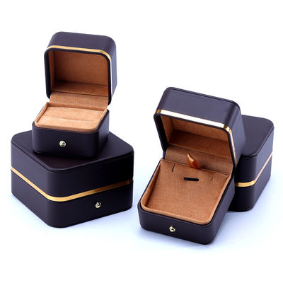 kaufen Verpackungskiste für Schmuck aus Leder mit Embossed Logo für Armband, Halskette, Uhr und Ring online manufacture