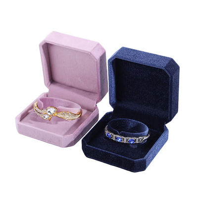 Hanhong Navy Blue Anhänger Halskette Armband Box mit koreanischen Samt Schmuckpaket