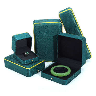 kaufen Grüne handgefertigte Schmuckbox für Armband Halskette Stud Ohrringe Luxus Ring Hanhong BH2 online manufacture
