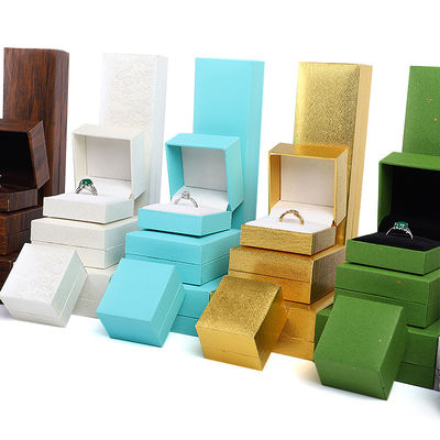 kaufen Schmuckkästen Material Papier Samt Neuer Stil für Ohrringe Halsketten und Ringe online manufacture