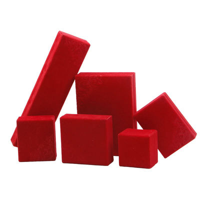 kaufen Samtmaterial Hanhong Custom Prägler Rot Schmuckkasten für Halskette und Ring 6*6*4,6cm online manufacture
