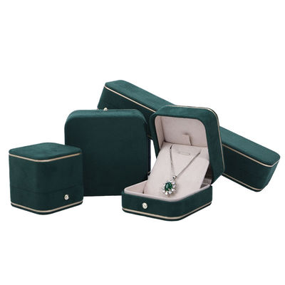 Schmuck Verpackung Hanhong Custom Samtbox für Halskette Armband Ohrringe und Ring
