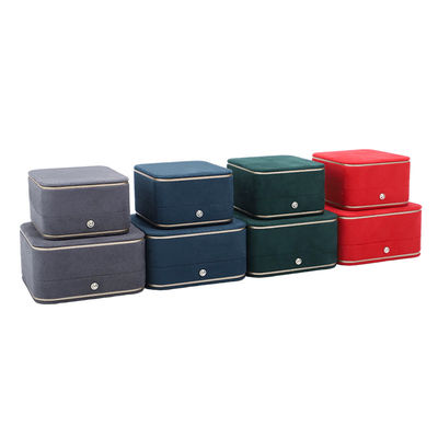 Schmuck Verpackung Hanhong Custom Samtbox für Halskette Armband Ohrringe und Ring