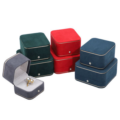 Schmuck Verpackung Hanhong Custom Samtbox für Halskette Armband Ohrringe und Ring