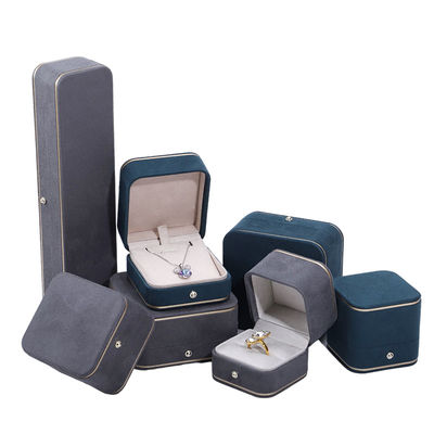 Schmuck Verpackung Hanhong Custom Samtbox für Halskette Armband Ohrringe und Ring