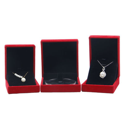 Maßgeschneiderte Größe Hanhong Gravur Grau Schmuck Verpackungskiste für Halskette und Ring