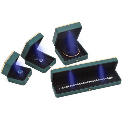 OEM Rechteck LED Schmuckbox Öko-freundlich für Armband Halskette Ohrringe Ring Verpackung