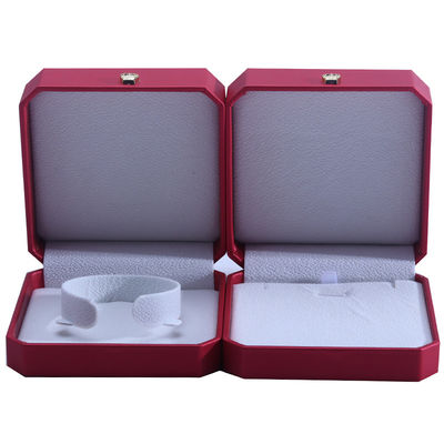 Neueste Rechteck Hanhong Custom Rot PU Leder Armband Verpackungskiste für Schmucklager