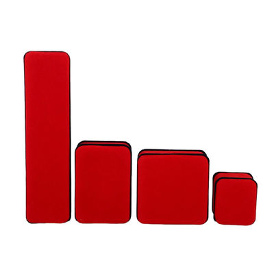 kaufen Custom Red Velvet Schmuckverpackungskiste Doppelschicht für Armband Halskette und Ring online manufacture