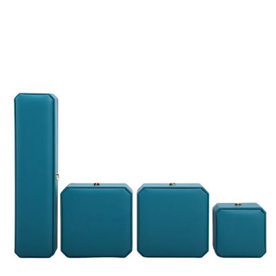 kaufen Hanhong Kronenform Cyan PU Leder Schmuckbox ideal für Armbänder Ohrringe und Ringe online manufacture