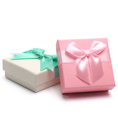 Luxuriöses eigenes Logo Kleines Karton Schmuck Aufbewahrung Verpackung Papierbox Samtmaterial